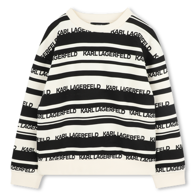 Sweatshirt &agrave;s riscas KARL LAGERFELD KIDS BOY