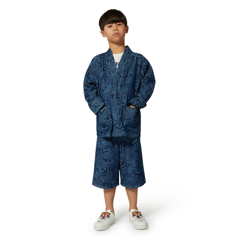 Printed denim jacket KENZO KIDS 
                    UNISEX