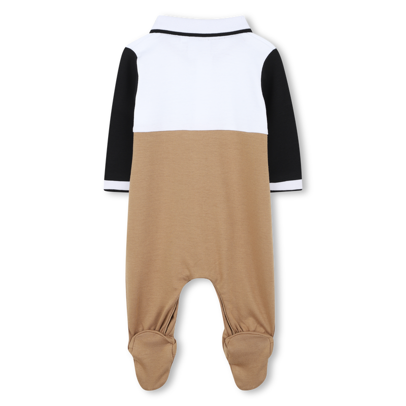 Pijama tricolor com gola polo BOSS 
                        BOY