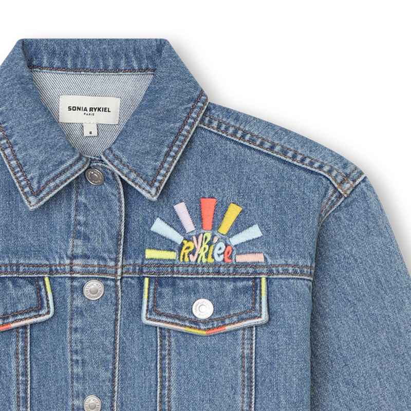 Casaco de ganga com bordados SONIA RYKIEL 
                    GIRL