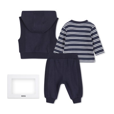 Conjunto de cal&ccedil;a, cardig&atilde; e camiseta BOSS BOY