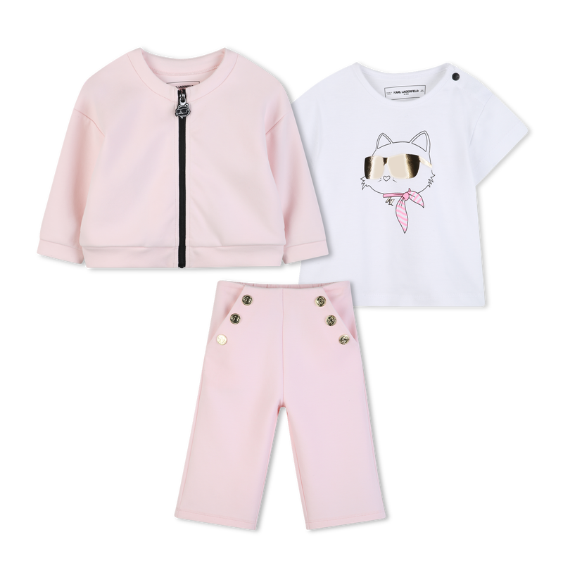 CONJUNTO JOGGER KARL LAGERFELD KIDS 
                        GIRL