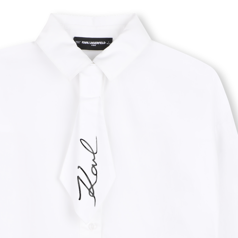Camisa de manga longa KARL LAGERFELD KIDS 
                        MENINA