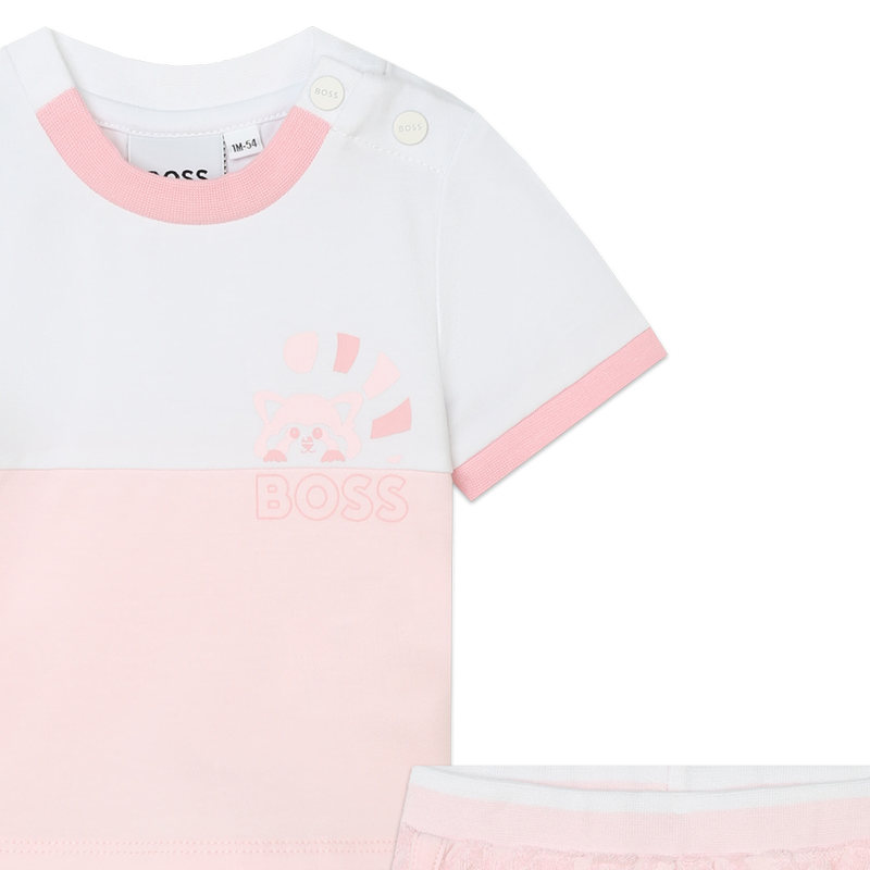 Conjunto calções e t-shirt BOSS 
                    GIRL