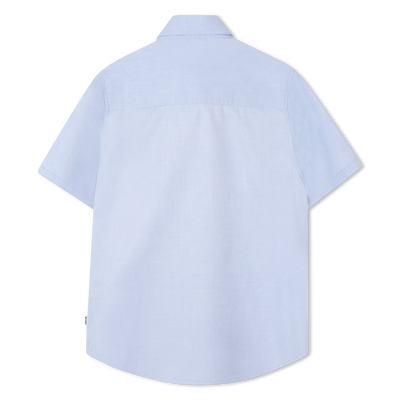 Camisa de algod&atilde;o lisa BOSS BOY