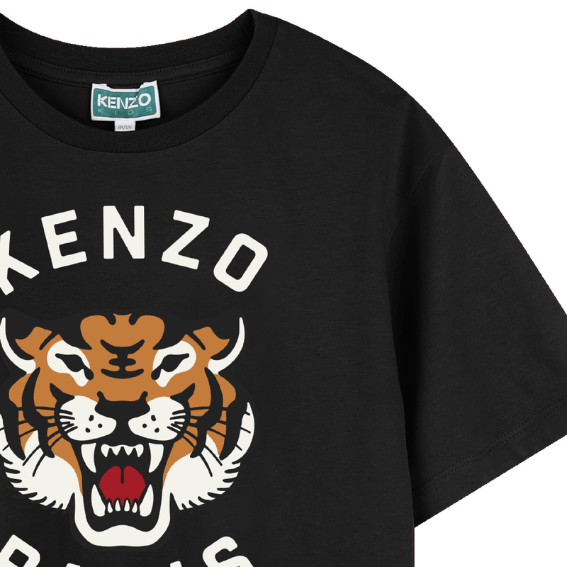 T-shirt algod&atilde;o estampado KENZO KIDS 
                        BOY