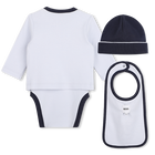 Conjunto de body, babador e chap&eacute;u BOSS 
                    BOY