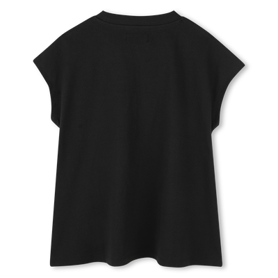 T-shirt fluida em algod&atilde;o DKNY GIRL