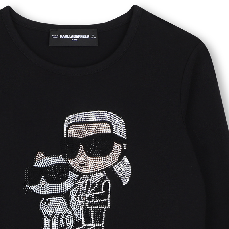 Camiseta de manga longa KARL LAGERFELD KIDS 
                        GIRL
