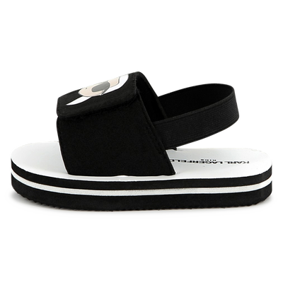 Sand&aacute;lias leves com velcro KARL LAGERFELD KIDS UNISEX