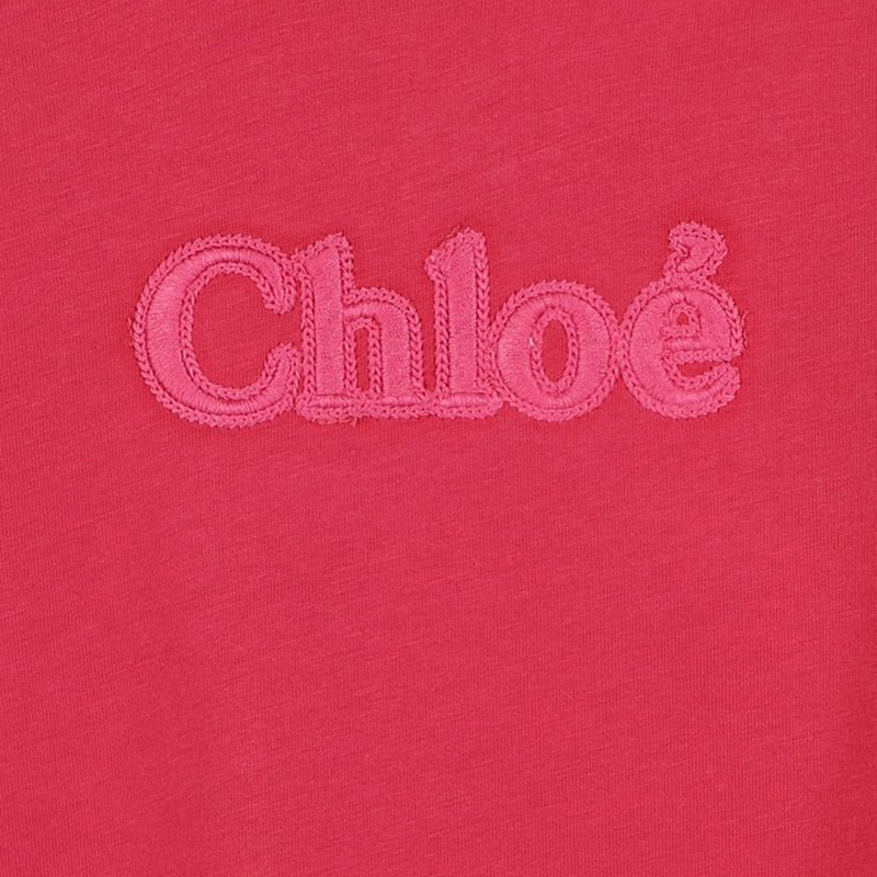 T-shirt com logótipo bordado CHLOE 
                    GIRL