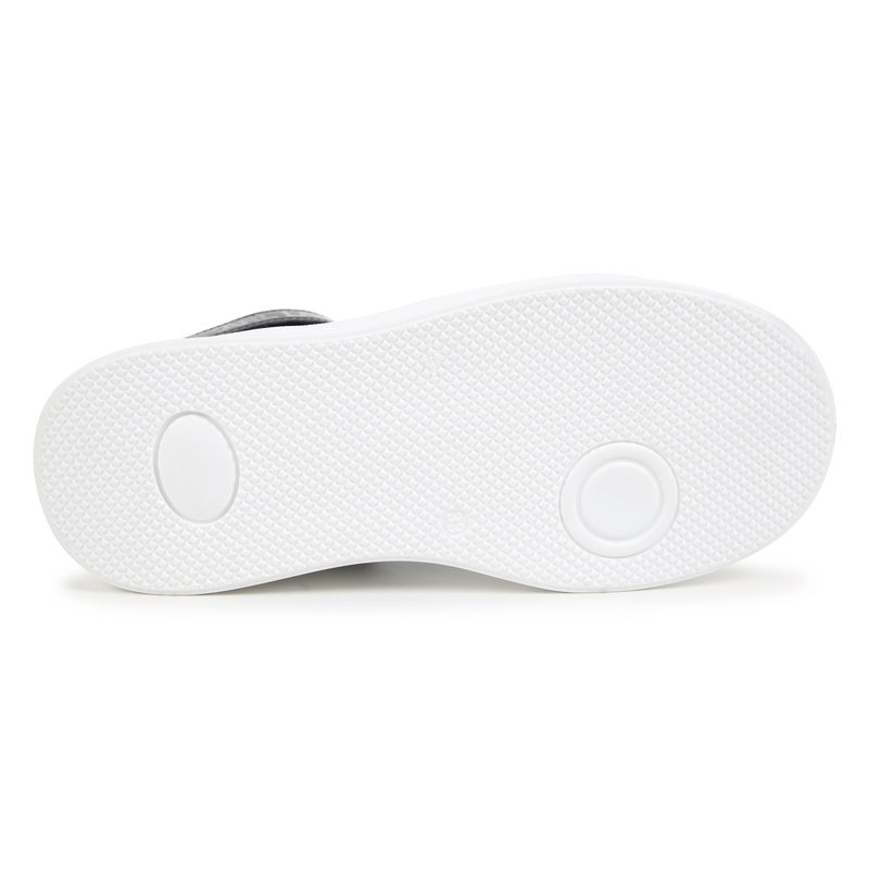 Sapatilhas cano alto em pele KARL LAGERFELD KIDS 
                        GIRL