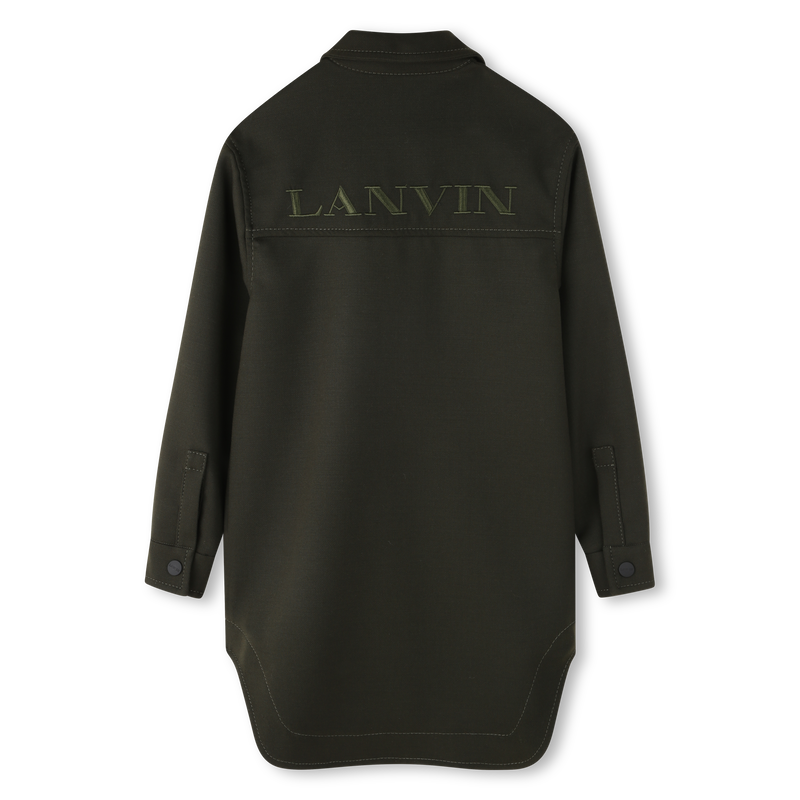 Vestido estampado bordado com logótipo LANVIN 
                    GIRL
