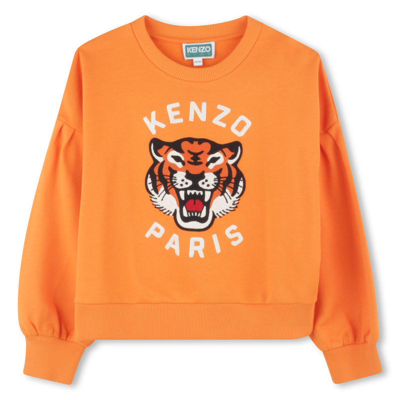 Sweatshirt em molet&atilde;o KENZO KIDS 
                        GIRL