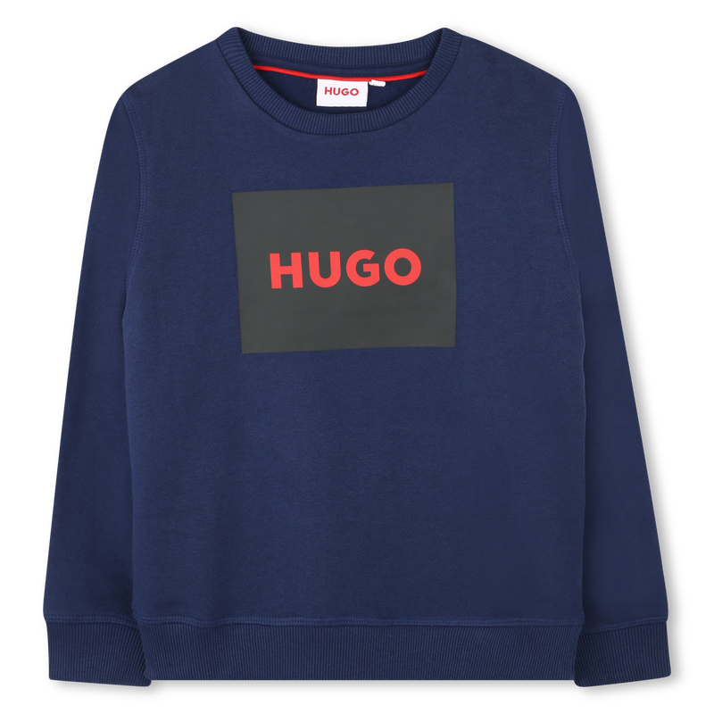 Sweatshirt em molet&atilde;o HUGO 
                        BOY