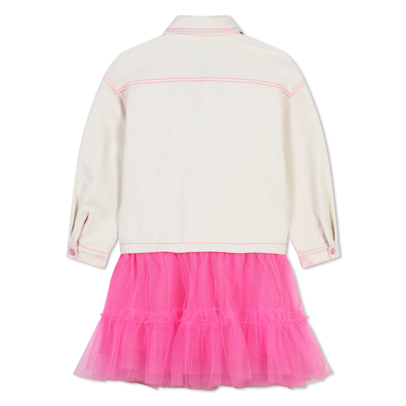 Vestido bi-matéria BILLIEBLUSH 
                    GIRL