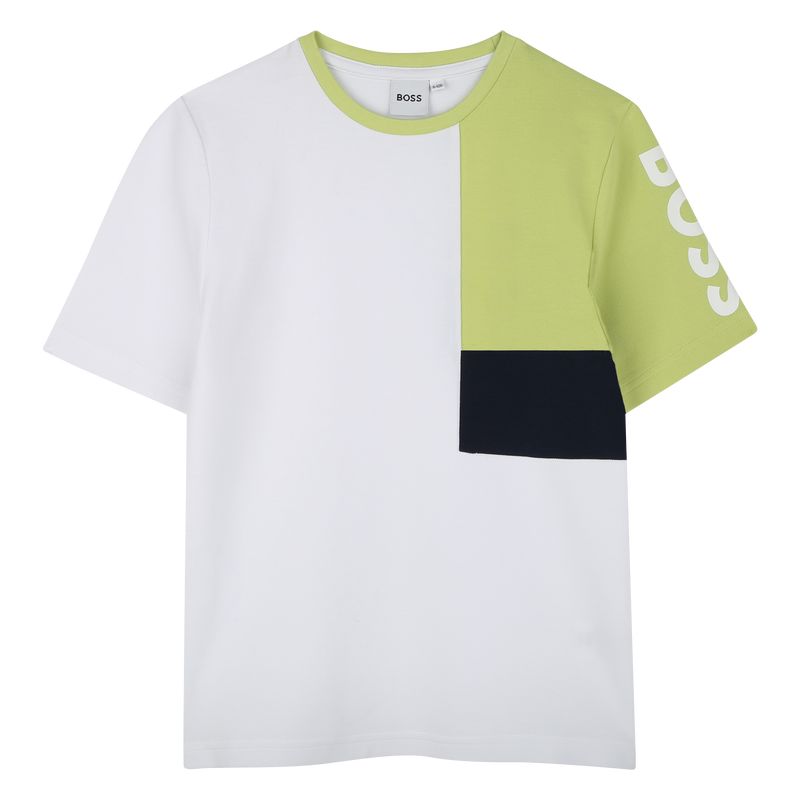 T-shirt em piqu&eacute; de algod&atilde;o BOSS 
                        BOY