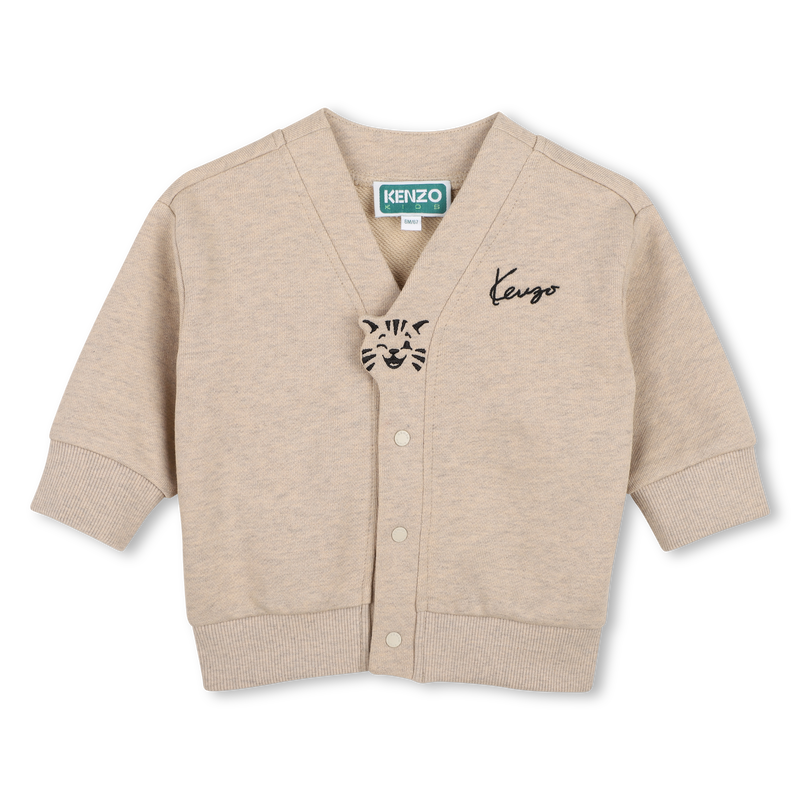 Cardigan em moletom KENZO KIDS 
                        UNISEX