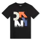 T-shirt manga curta de algod&atilde;o DKNY 
                    BOY
