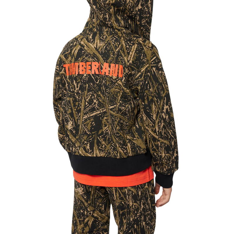 Cardig&atilde; em molet&atilde;o com capuz TIMBERLAND 
                        BOY