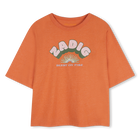 T-shirt de manga curta, LARANJA MANDARINA, hi-res