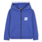 Cardigan com capuz, AZUL EL&Eacute;CTRICO, hi-res