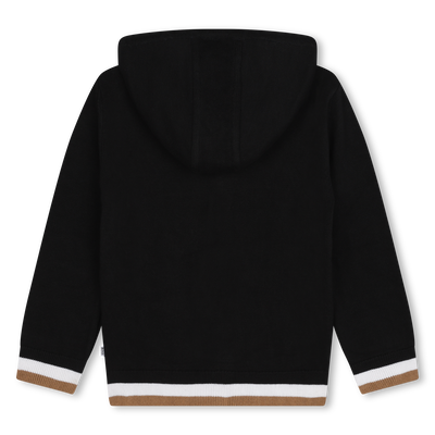 Cardig&atilde; em algod&atilde;o e l&atilde; BOSS BOY