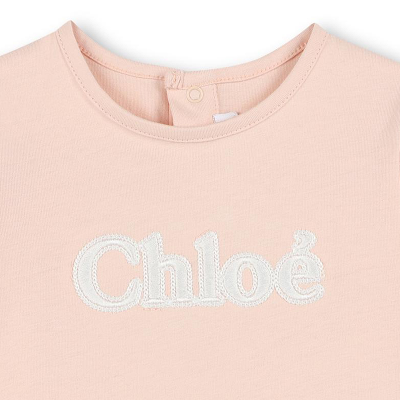 T-shirt com logótipo bordado CHLOE 
                    GIRL