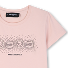Camiseta de mangas curtas KARL LAGERFELD KIDS 
                    GIRL