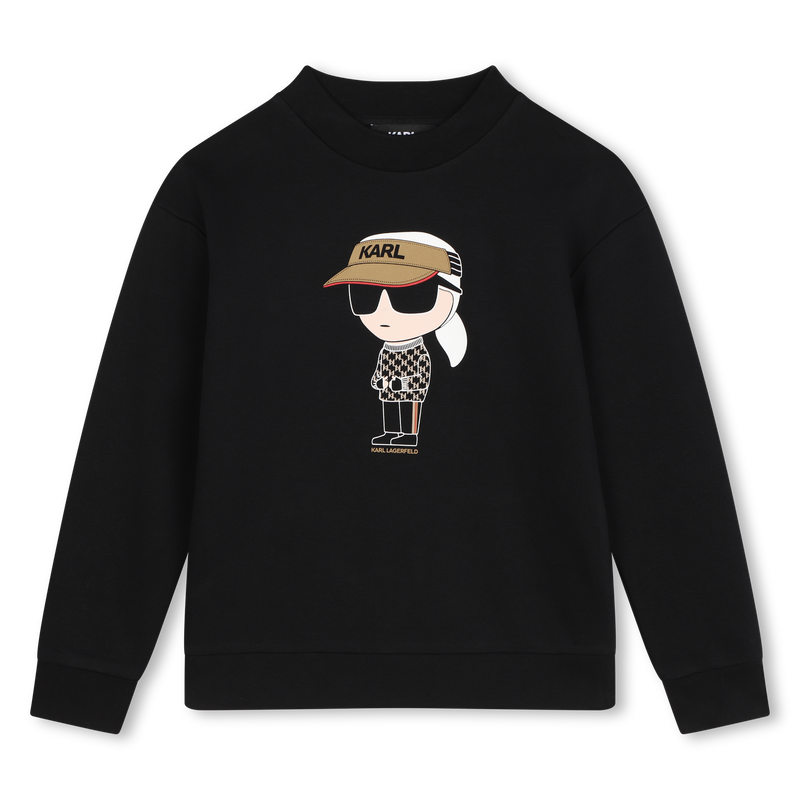 Sweatshirt em molet&atilde;o KARL LAGERFELD KIDS 
                        BOY