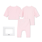 Conjunto de cal&ccedil;a, cardig&atilde; e camiseta BOSS 
                    MENINA