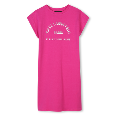 Vestido de manga curta KARL LAGERFELD KIDS GIRL