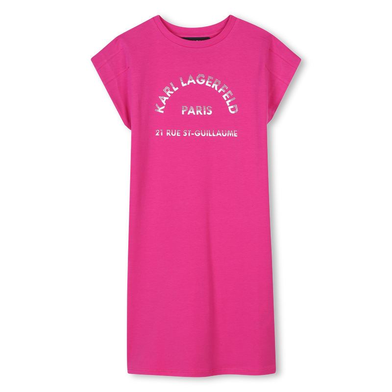 Vestido de manga curta KARL LAGERFELD KIDS 
                        GIRL