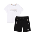 Conjunto de t-shirts e cal&ccedil;&otilde;es bermudas BOSS 
                    BOY