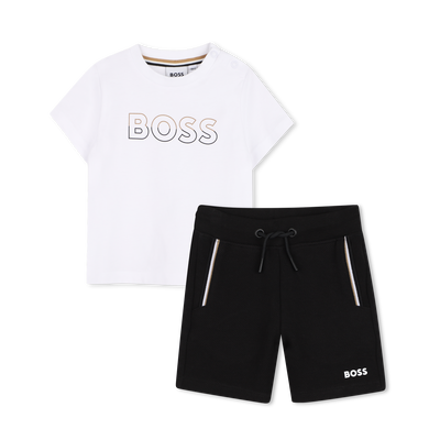 CONJUNTO DE T-SHIRTS E CAL&Ccedil;&Otilde;ES BERMUDAS BOSS BOY