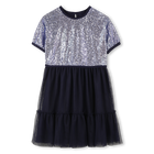 Vestido bimaterial BILLIEBLUSH 
                    GIRL
