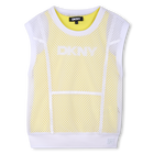 T-shirt fishnet 2 em 1 DKNY 
                    GIRL