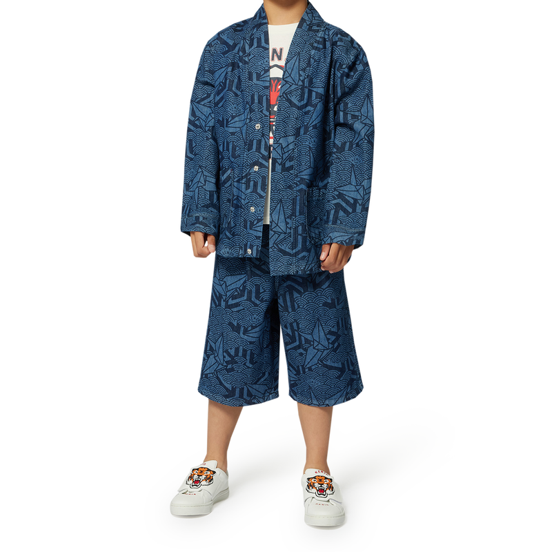 Bermudas de ganga estampadas KENZO KIDS 
                        MENINO