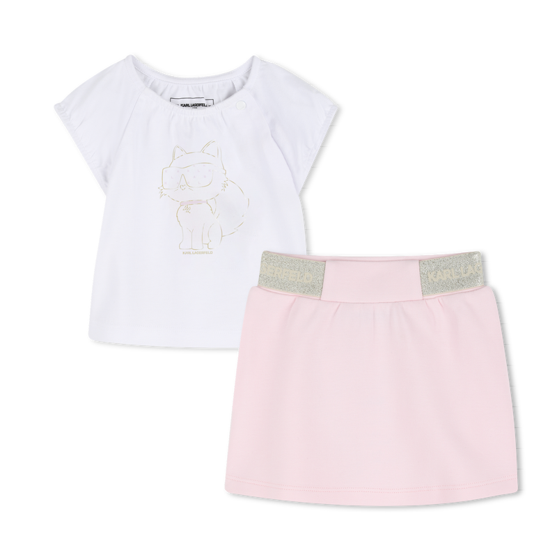 CONJUNTO DE T-SHIRTS E SAIAS KARL LAGERFELD KIDS 
                        GIRL
