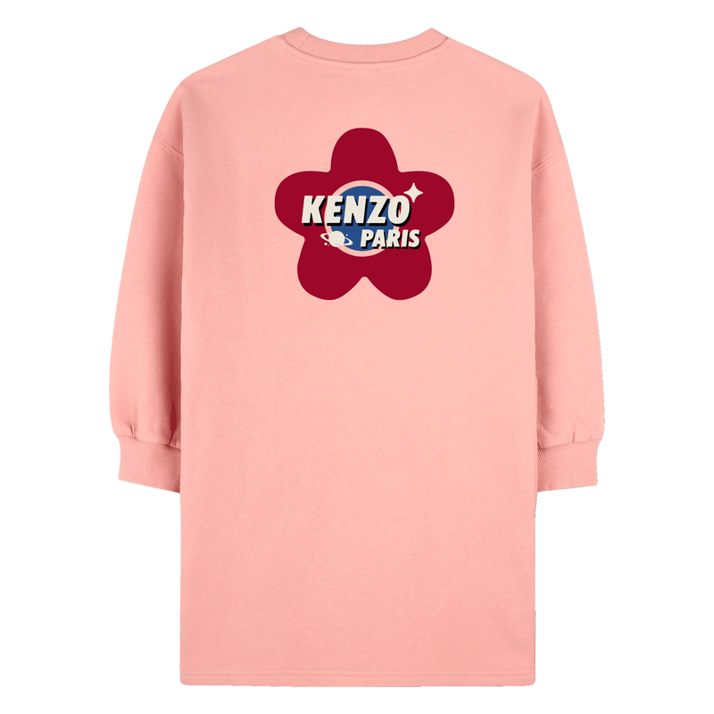 Vestido com bolsos frontais KENZO KIDS 
                        GIRL