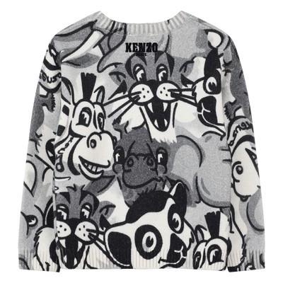 Camisola de malha com gola redonda KENZO KIDS UNISEX