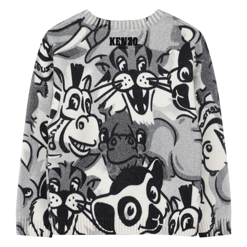 Camisola de malha com gola redonda KENZO KIDS 
                    UNISEX