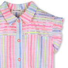 Camisa listrada com mangas de babados BILLIEBLUSH 
                    GIRL