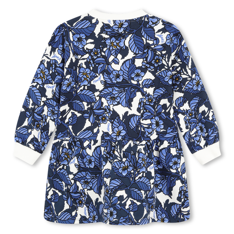 Vestido em moletão estampado KENZO KIDS 
                    GIRL
