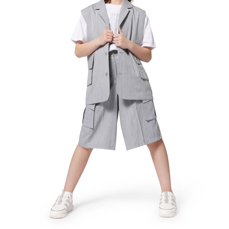 Colete &agrave;s riscas DKNY 
                        MENINA
