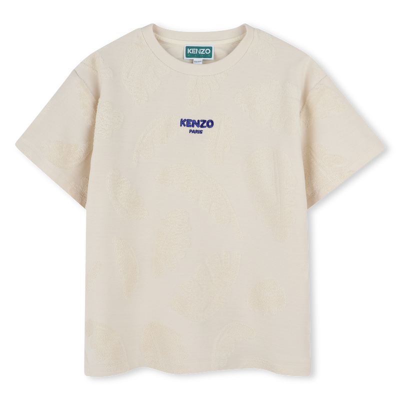 T-shirt em felpa de algod&atilde;o KENZO KIDS 
                        BOY