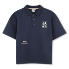 Camisa polo de manga curta, AZUL MARINHO, hi-res
