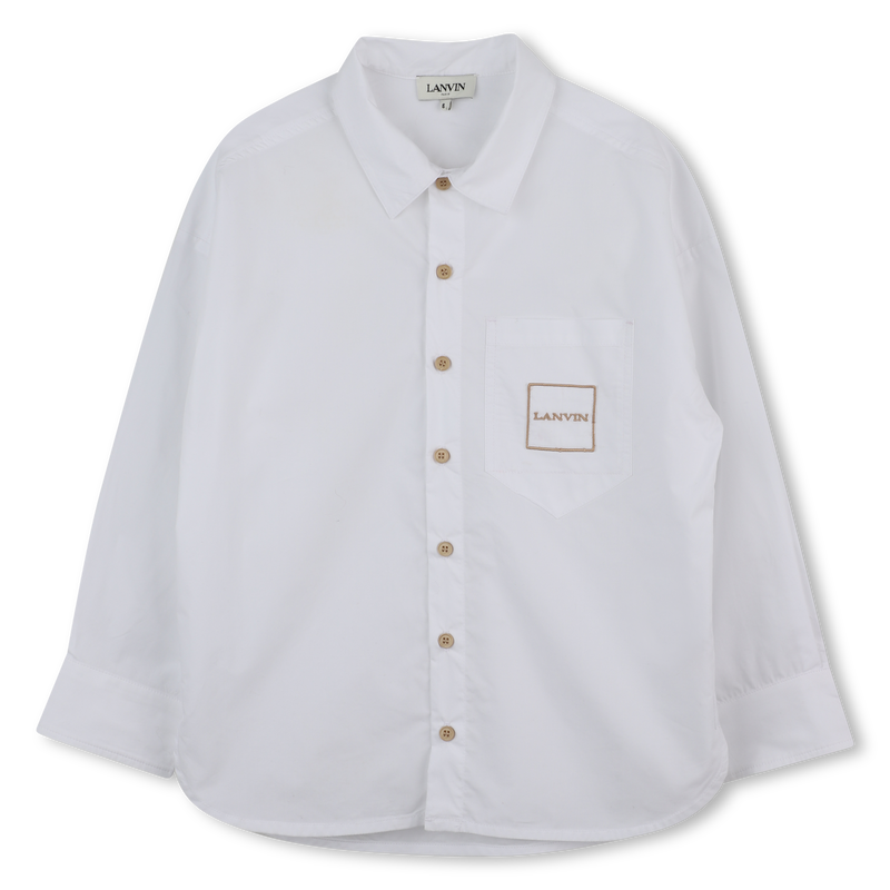 Camisa estampada bordada com o logotipo do che LANVIN 
                    BOY
