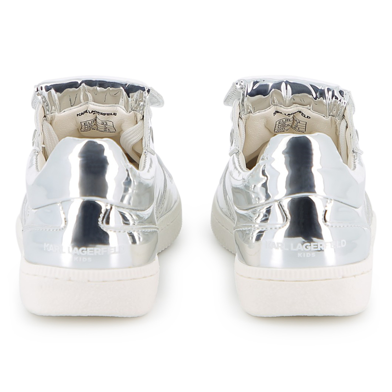 T&eacute;nis com efeito espelho KARL LAGERFELD KIDS 
                        GIRL