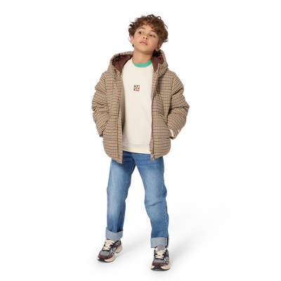 Jaqueta com estampa xadrez KIDS AROUND BOY